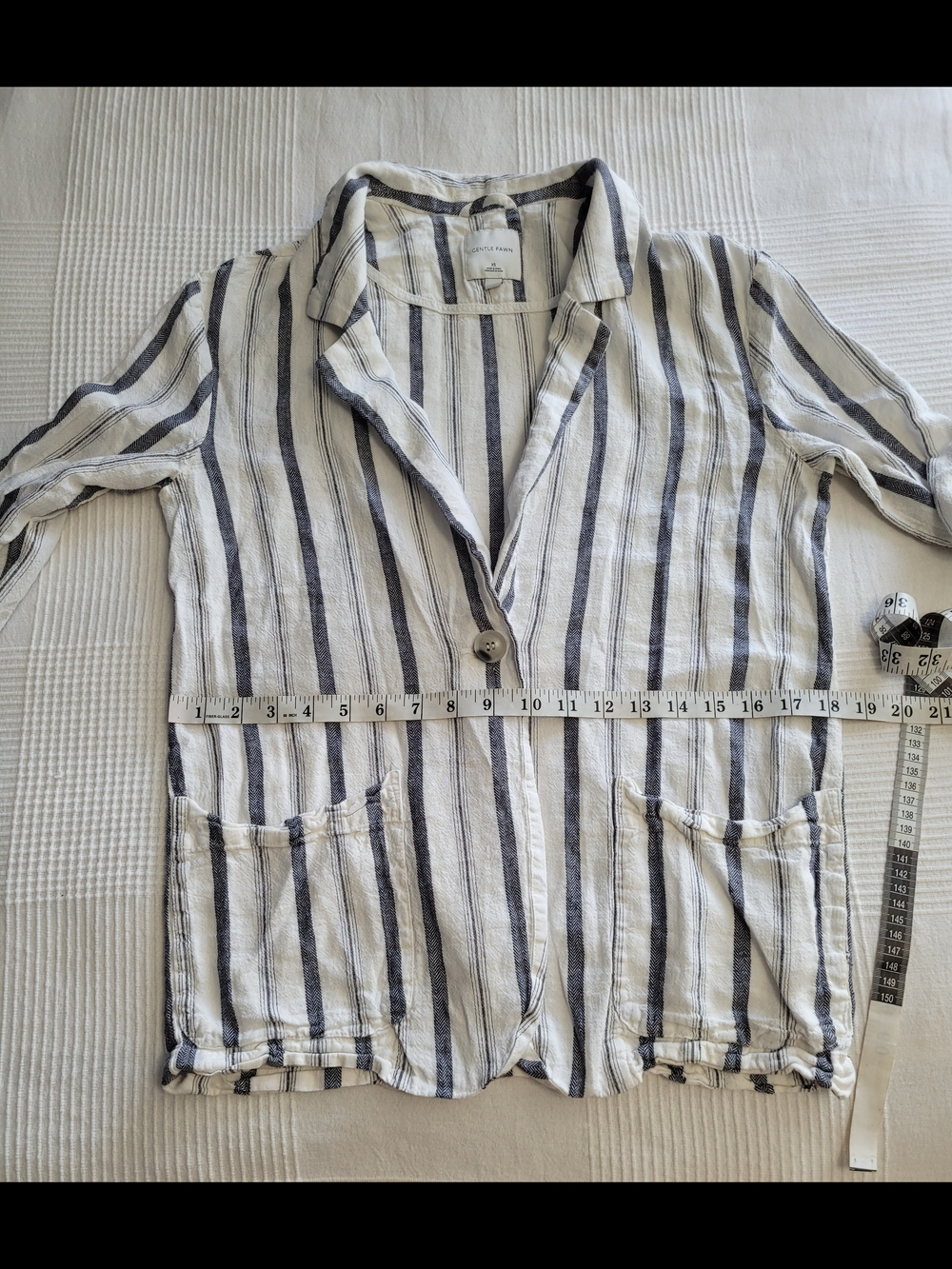 FINAL PRICE DROP Gentle Fawn Linen Blend 2-Piece Set, Jacket & Wide Leg Pants XS - Picture 8 of 16